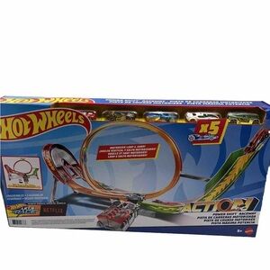 Action Power Shift Raceway Set Hot Wheels Power Shift Raceway w/5 Race Cars